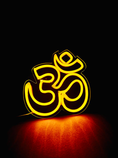 ॐ Neon Light | Yellow