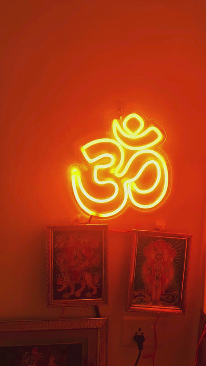 ॐ Neon Light | Yellow